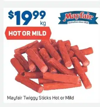 Foodland Mayfair Twiggy Sticks Hot or Mild 1kg offer