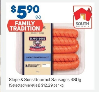 Foodland Slape & Sons Gourmet Sausages 480g offer
