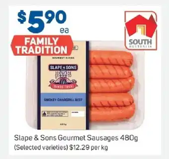 Foodland Slape & Sons Gourmet Sausages 1kg offer