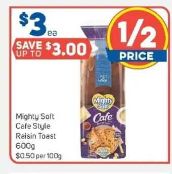 Foodland Mighty Soft Cafe Style Raisin Toast 100 g offer