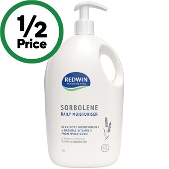 Redwin sorbolene daily moisturiser 1.1 litre