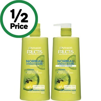 Woolworths Garnier fructis shampoo or conditioner 850ml offer