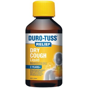 Woolworths Duro-tuss dry cough relief 200ml* offer