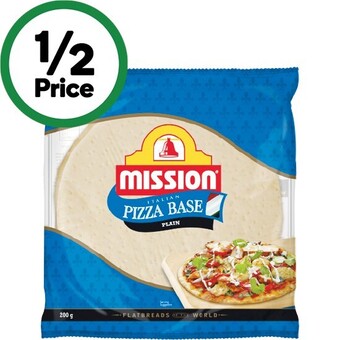 Woolworths Mission pizza base round 200g offer