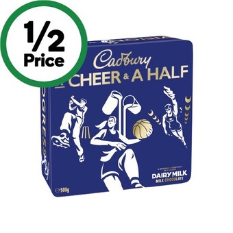 Woolworths Cadbury gift box tin 500g offer