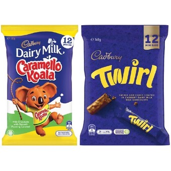 Woolworths Cadbury sharepacks 144-180g offer