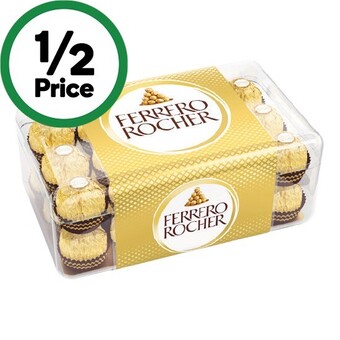 Woolworths Ferrero rocher 375g pk 30 offer