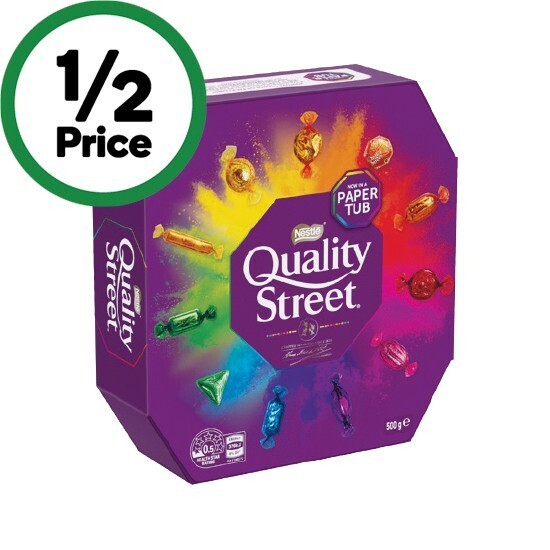 Quality street tub 500g offer at Woolworths
