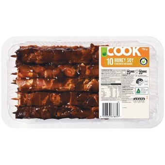 Woolworths Woolworths cook marinated kebabs 750g with rspca approved chicken offer