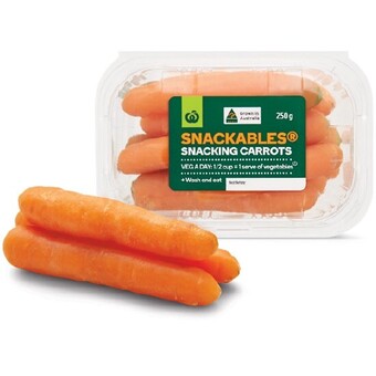 Australian snackables® carrots 250g pack
