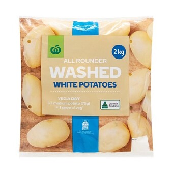 Woolworths Australian washed white potatoes 2 kg pack offer