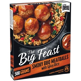 Woolworths On the menu big feast meals 480-500g offer