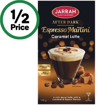 Woolworths Jarrah coffee 250g or jarrah after dark pk 6 offer