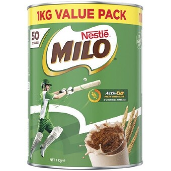 Woolworths Nestle milo 1 kg or milo pro 700g offer