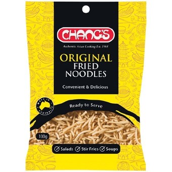 Woolworths Chang’s fried noodles 100g offer