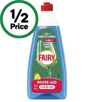 Woolworths Fairy power dry rinse aid 360ml offer