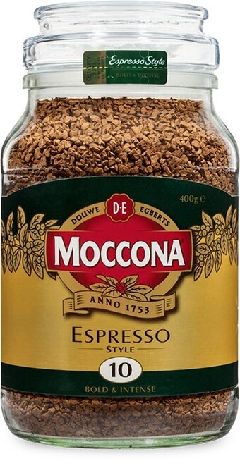 BIG W Moccona espresso style coffee 400g offer