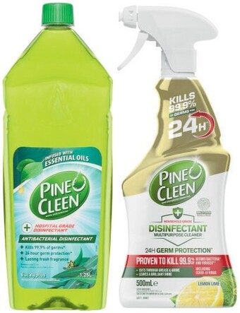 Coles Pine o cleen disinfectant 1.25 litre or 24hr trigger 500ml offer