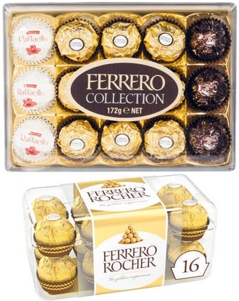 Coles Ferrero collection 15 pack 172g or ferrero rocher 16 pack 200g offer