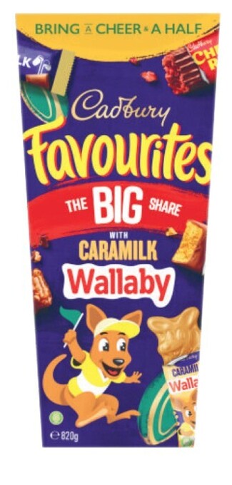 Coles Cadbury favourites big share 820g offer