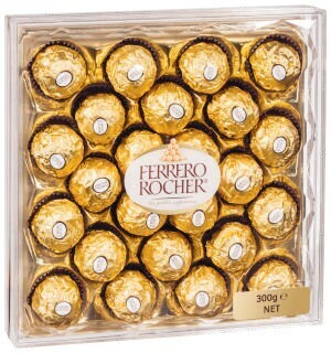 Coles Ferrero rocher diamond gift box 24 pack 300g offer