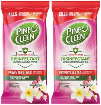 Pine o cleen wipes 110 pack