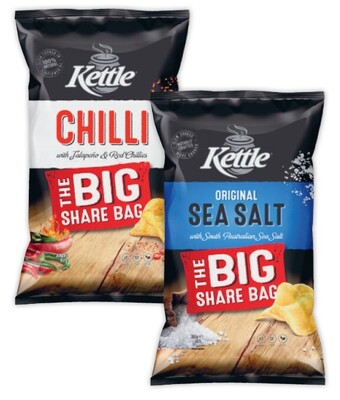 Coles Kettle potato chips 300g offer