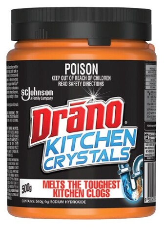 Drano crystal drain cleaner 500g