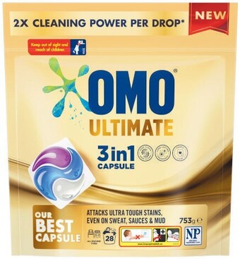 Coles Omo ultimate capsules 28 pack offer