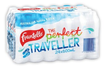 Coles Frantelle still water 24x600ml offer