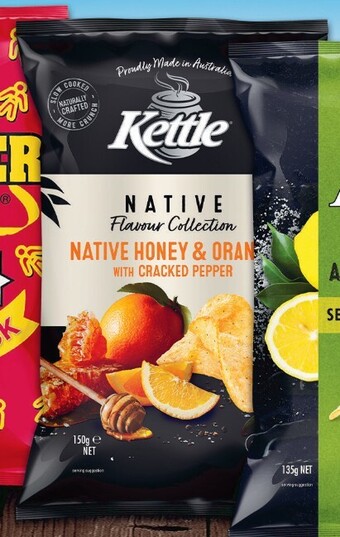Coles Kettle natives potato chips 150g offer