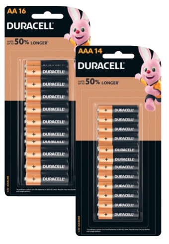 Coles Duracell coppertop batteries aa 16 pack or aaa 14 pack offer