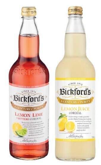 Coles Bickford's cordial 750ml offer