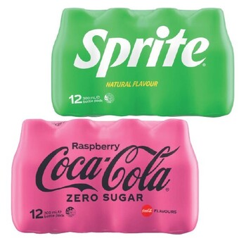 Coles Coca-cola, fanta or sprite soft drink 12x300ml offer