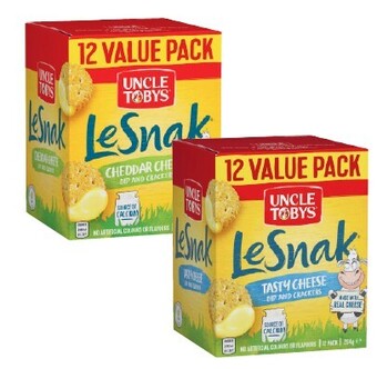 Coles Uncle tobys le snak value pack 264g offer