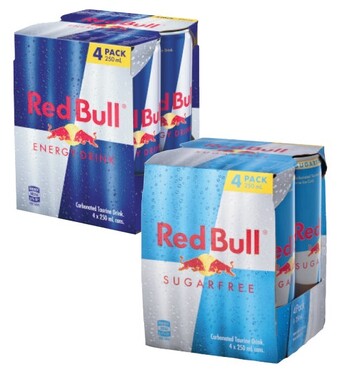 Coles Red bull energy drink 4x250ml offer