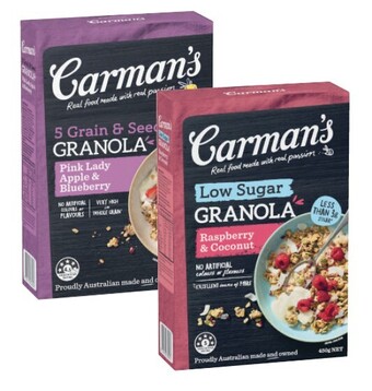 Coles Carman's granola 450g offer