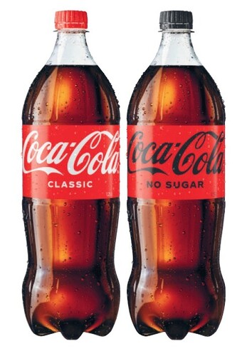 Coles Coca-cola, fanta or sprite soft drink 1.25 litre offer