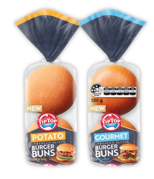 Tip top potato buns 4 pack offer at Coles