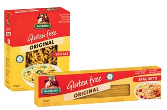 Coles San remo gluten free, spelt, pulse, fibre or protein pasta 200g-350g offer