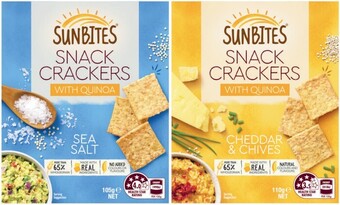Coles Sunbites snack crackers 105g-110g offer