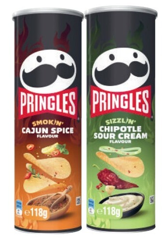 Coles Pringles potato crisps 118g-134g offer