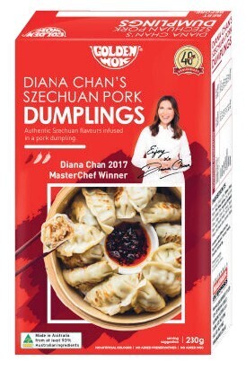 Coles Golden wok szechuan pork dumplings 230g offer