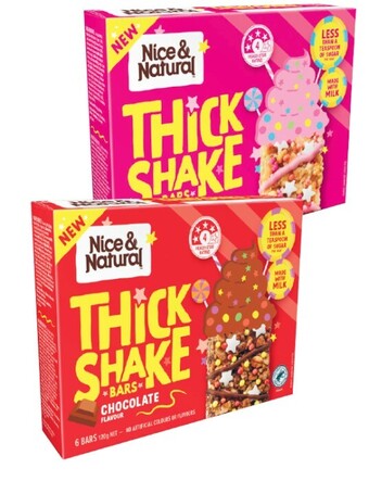 Coles Nice & natural thick shake bars 120g offer