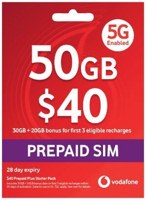 Coles Vodafone $40 prepaid starter pack offer