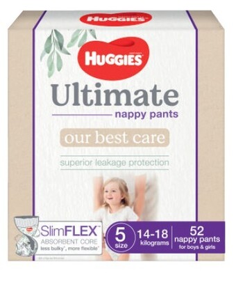 Coles Huggies ultimate jumbo nappy pants 46 pack-56 pack offer