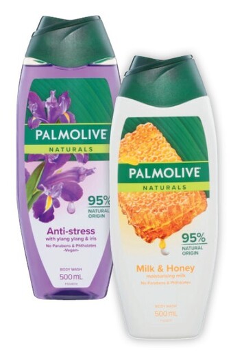 Coles Palmolive naturals body wash 500ml offer