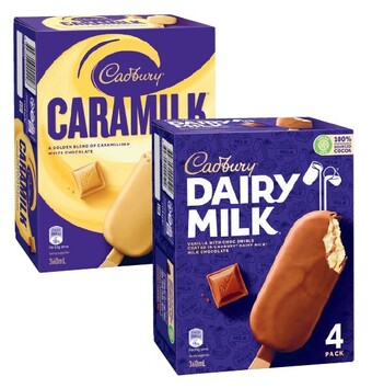 Coles Cadbury sticks 300ml-360ml offer