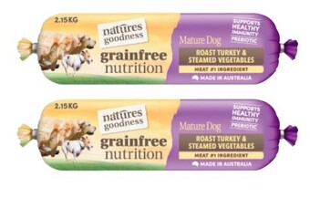 Coles Natures goodness dog roll dog food 2.15kg offer