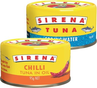 IGA Sirena tuna 95g selected varieties offer